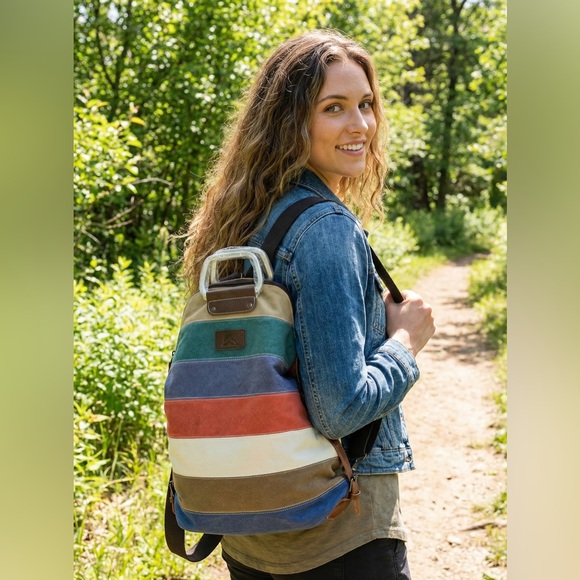 K2 Handbags - New K2 Multicolor Canvas Backpack